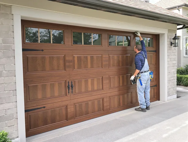 Custom garage door showcase by Brecksville Garage Door Repair in Brecksville