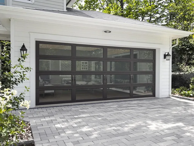 Brecksville Garage Door Repair design specialist presenting custom garage door options to Brecksville homeowner