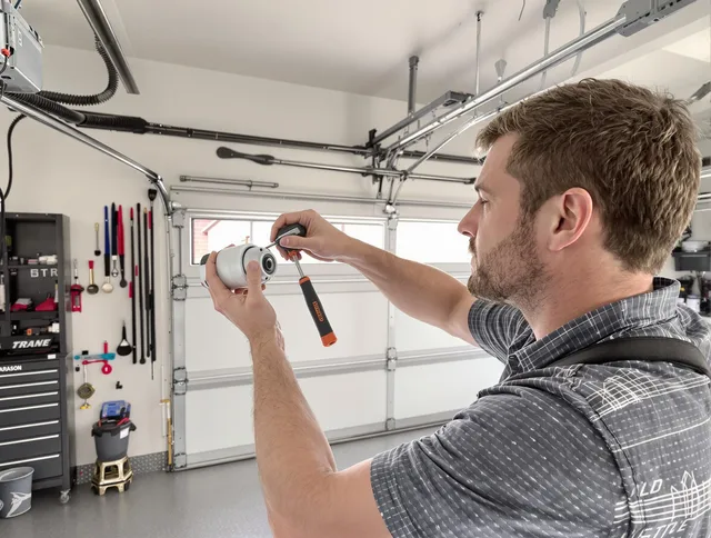 Garage door opener repair service by Brecksville Garage Door Repair in Brecksville