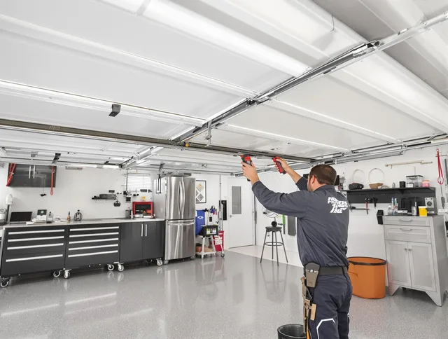 Overhead garage door repair service by Brecksville Garage Door Repair in Brecksville